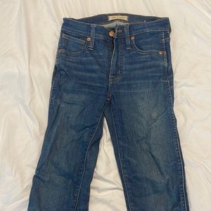 Madewell stretchy 9” high rise skinny size 24